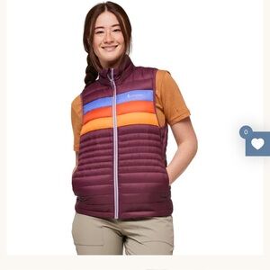 Cotopaxi fuego Down vest in wine color